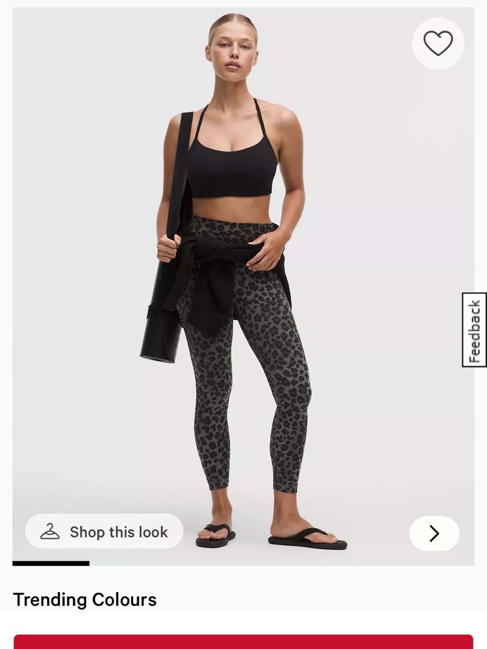 High-Rise Leopard Print Active Leggings - Black/burgundy
